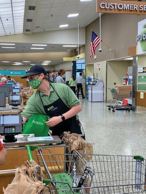Craig Wallace is proud of his sixth anniversary of employment with Publix and speaks with great enthusiasm when he talks about his work environment, co-workers, and supervisor.